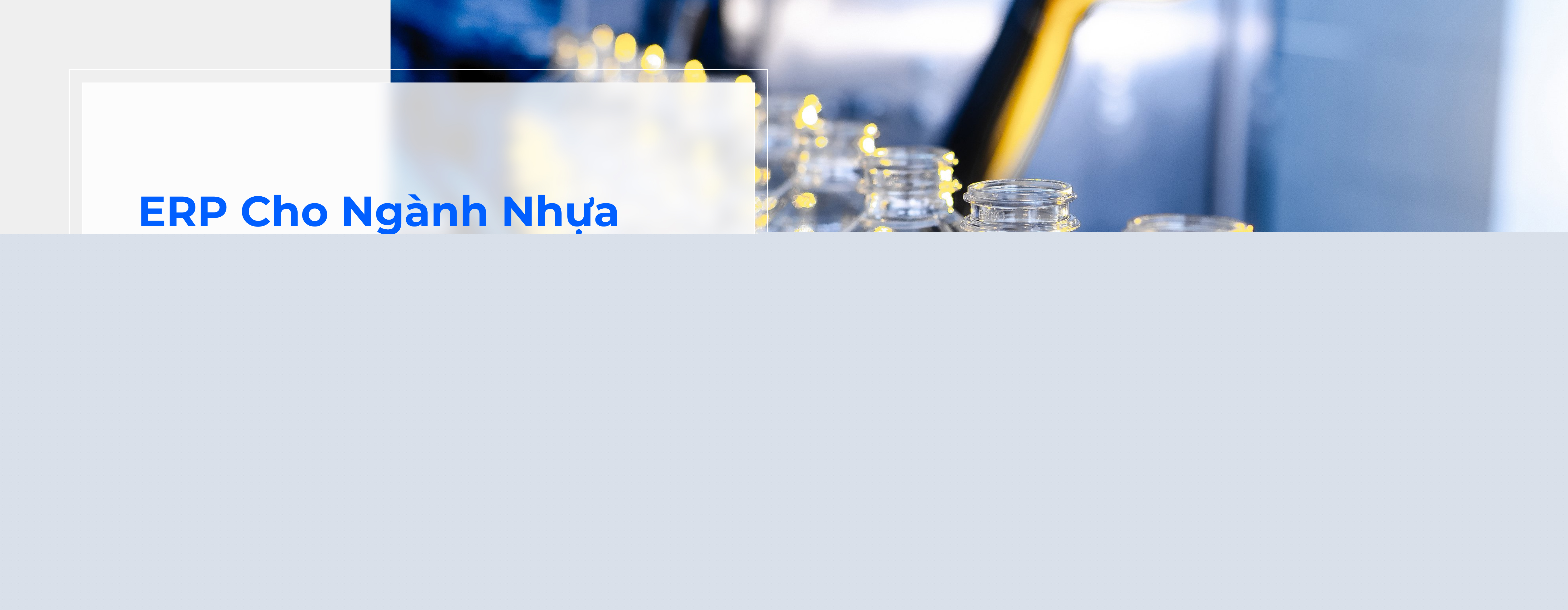 ERP cho ngành sản xuất nhựa